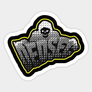 skull sec Sticker